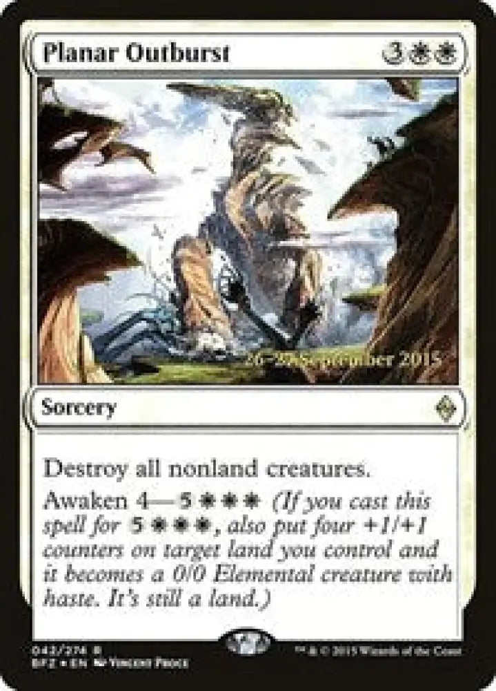 Planar Outburst (42) [Prerelease Cards]
