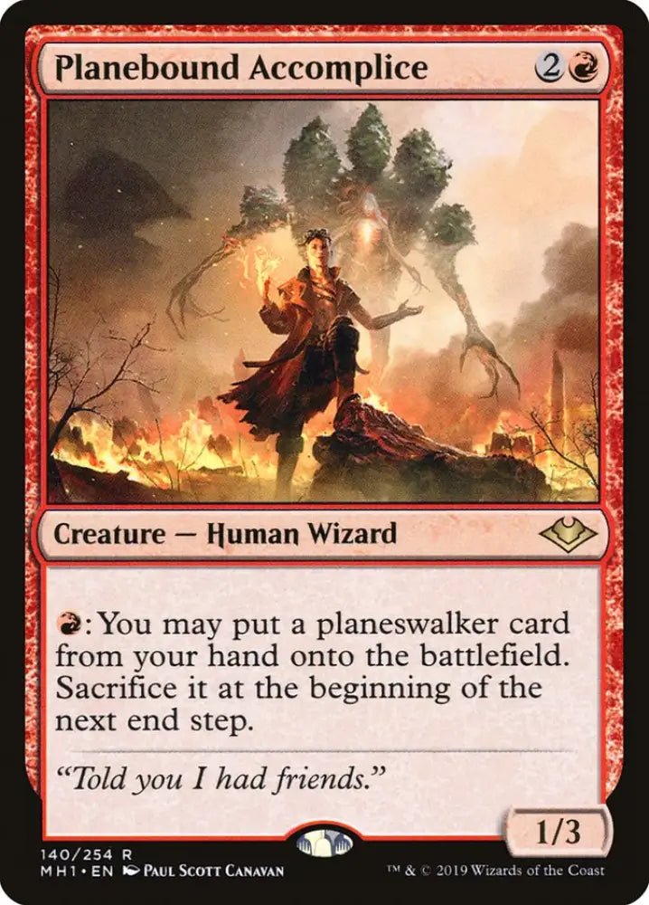 Planebound Accomplice [Modern Horizons] - MTG Single