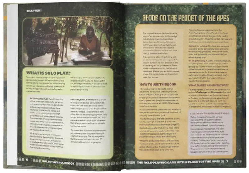 Planet Of The Apes RPG Solo Play Rulebook (EN) - Role Playing Game