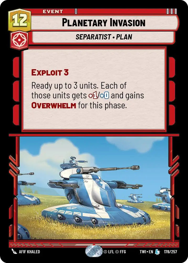 Planetary Invasion (178/257) [Twilight of the Republic] - Star Wars: Unlimited Single