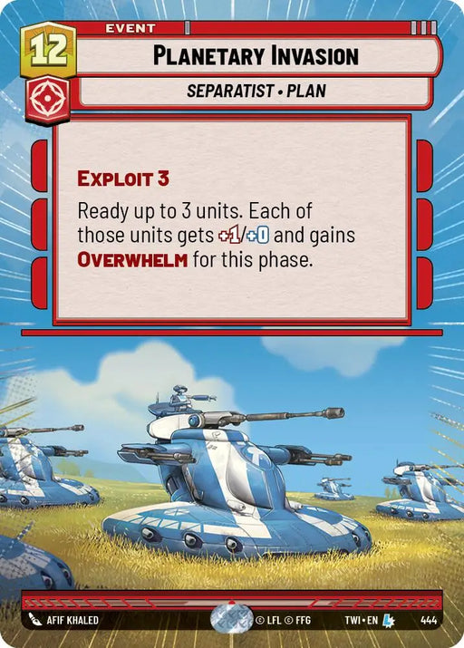Planetary Invasion (Hyperspace) (444) [Twilight of the Republic] - Star Wars: Unlimited Single