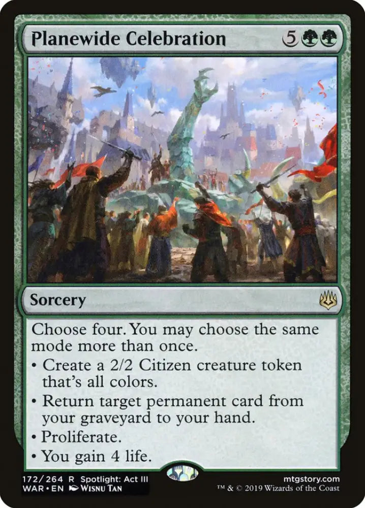 Planewide Celebration [War of the Spark] - MTG Single