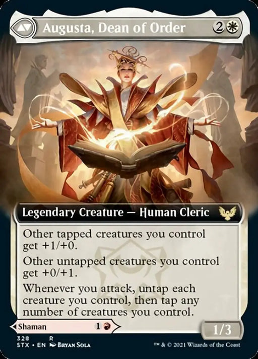 Plargg Dean of Chaos // Augusta Dean of Order (Extended Art) [Strixhaven: School of Mages] - MTG Single