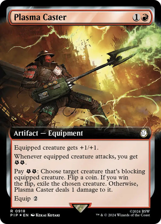 Plasma Caster (Extended Art) (Surge Foil) [Fallout] - MTG Single