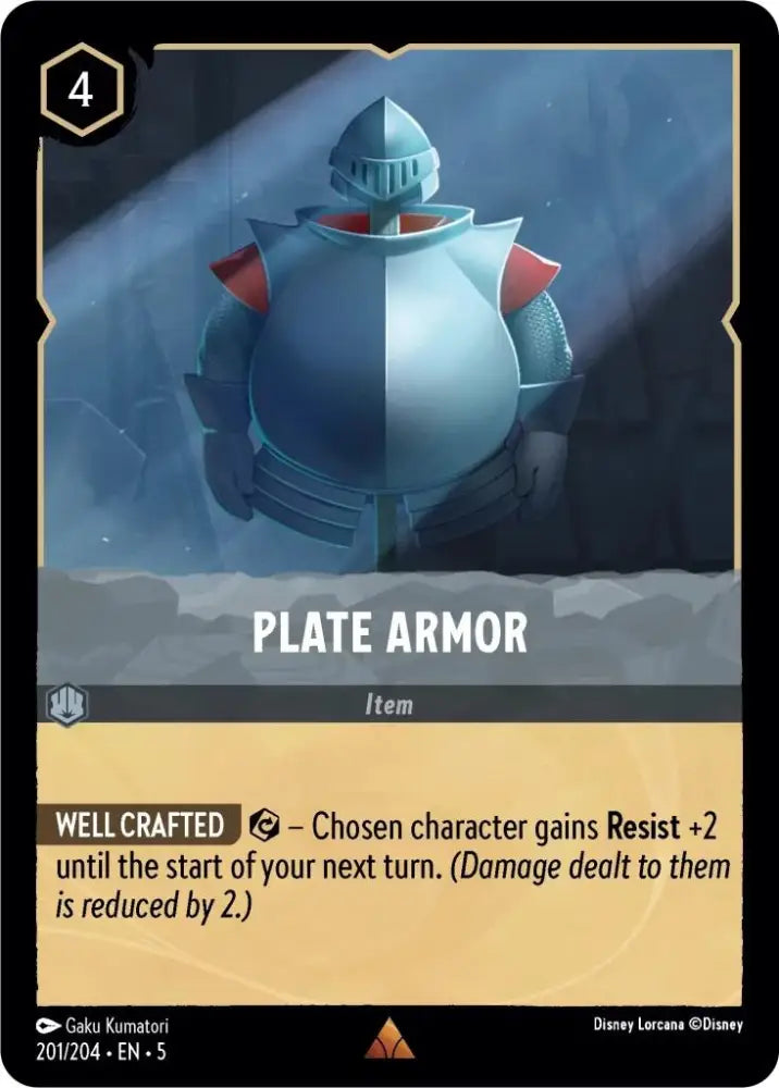 Plate Armor (201/204) [Shimmering Skies] - Lorcana Single