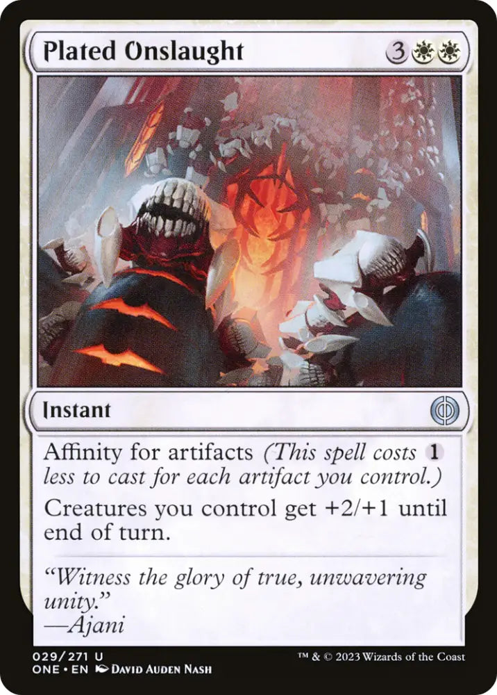 Plated Onslaught [Phyrexia: All Will Be One] - MTG Single