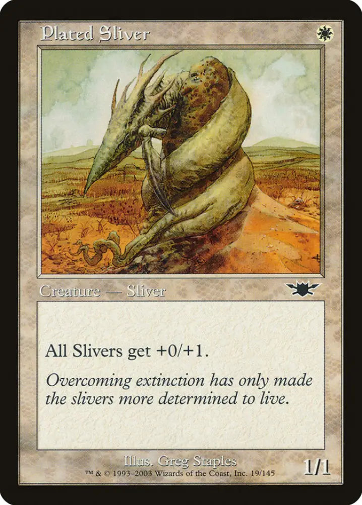 Plated Sliver [Legions] - MTG Single