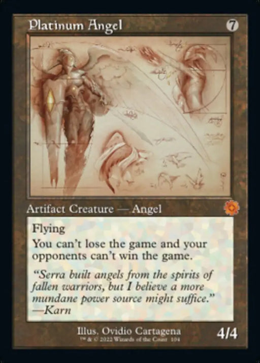 Platinum Angel (Retro Schematic) [The Brothers’ War Retro Artifacts] - MTG Single