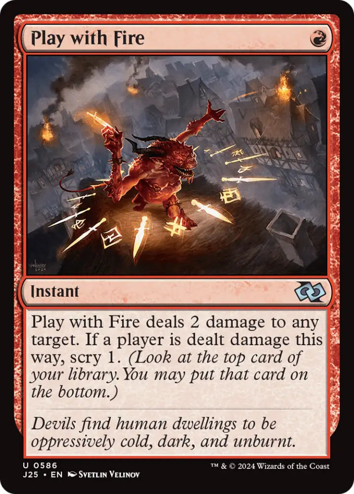 Play with Fire [Foundations Jumpstart] - MTG Single