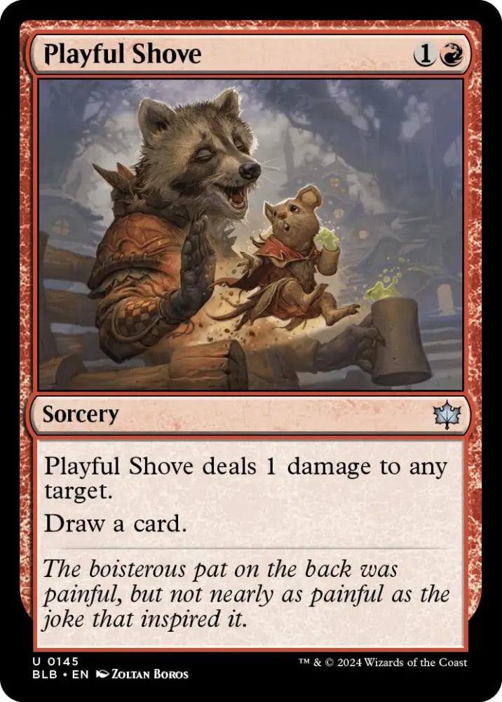 Playful Shove [Bloomburrow] - MTG Single