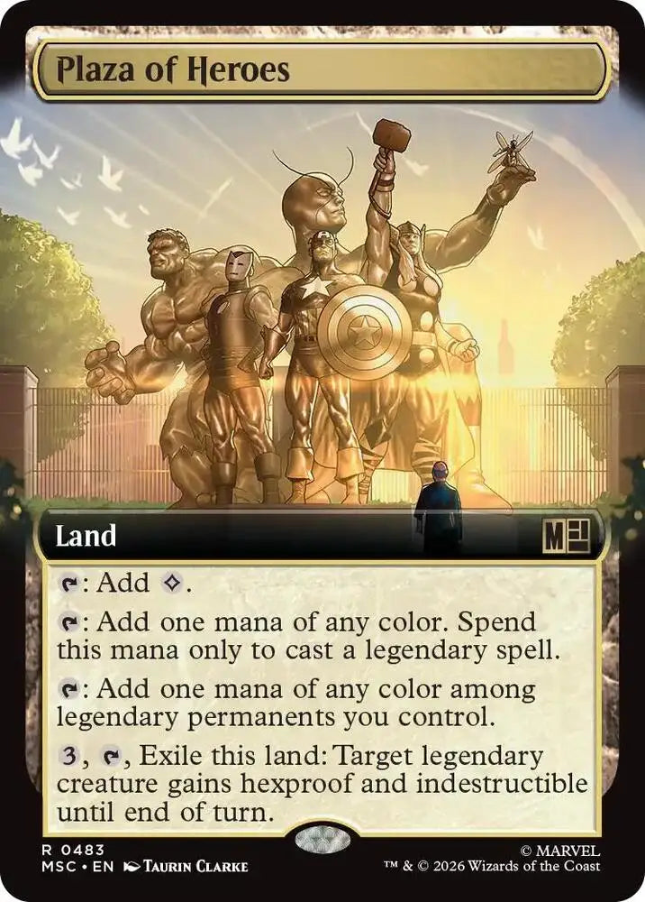 Plaza of Heroes (Extended Art) (483) [Marvel Super Heroes Commander]