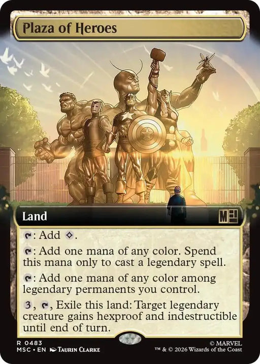 Plaza of Heroes (Extended Art) (483) [Marvel Super Heroes Commander]