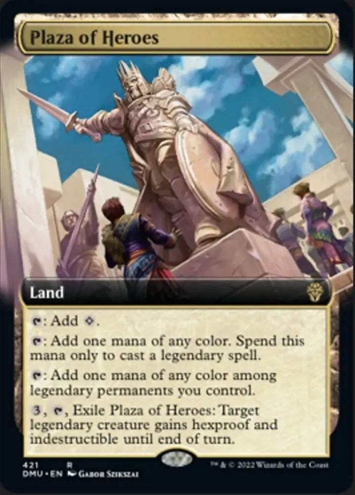 Plaza of Heroes (Extended Art) [Dominaria United] - MTG Single