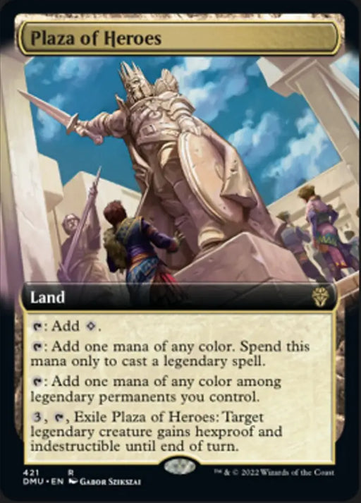 Plaza of Heroes (Extended Art) [Dominaria United] - MTG Single
