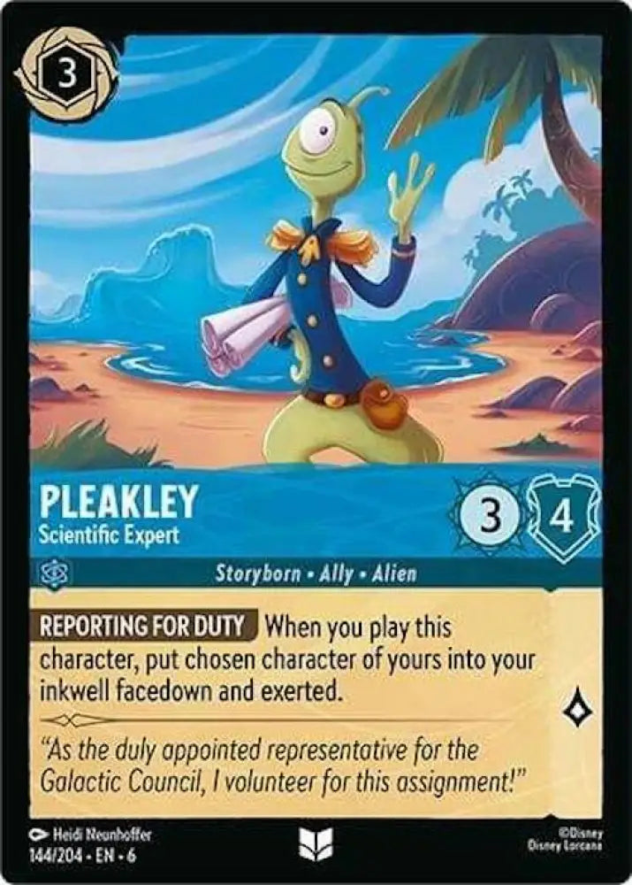 Pleakley - Scientific Expert (144/204) [Azurite Sea] - Lorcana Single