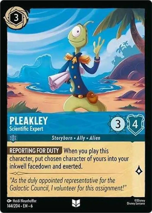 Pleakley - Scientific Expert (144/204) [Azurite Sea] - Lorcana Single