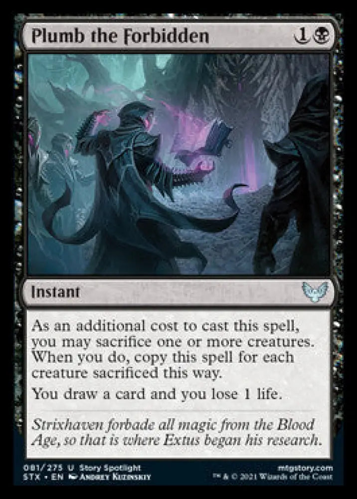 Plumb the Forbidden [Strixhaven: School of Mages] - MTG Single