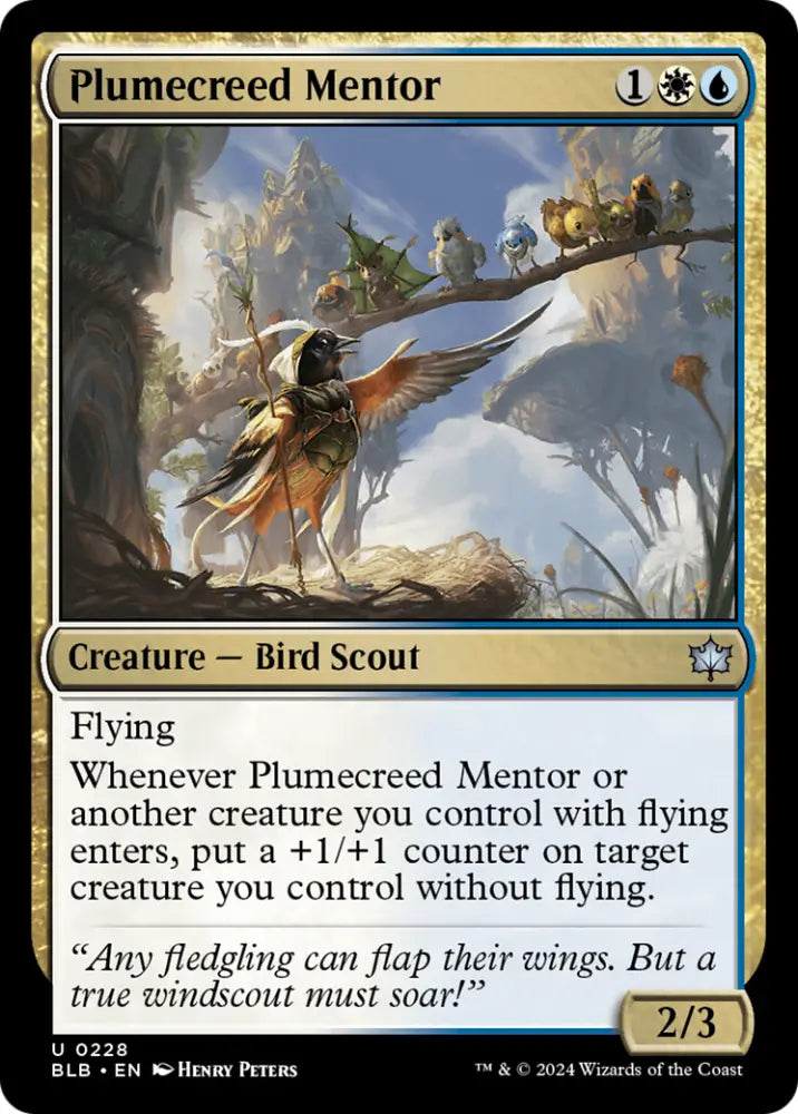 Plumecreed Mentor [Bloomburrow] - MTG Single
