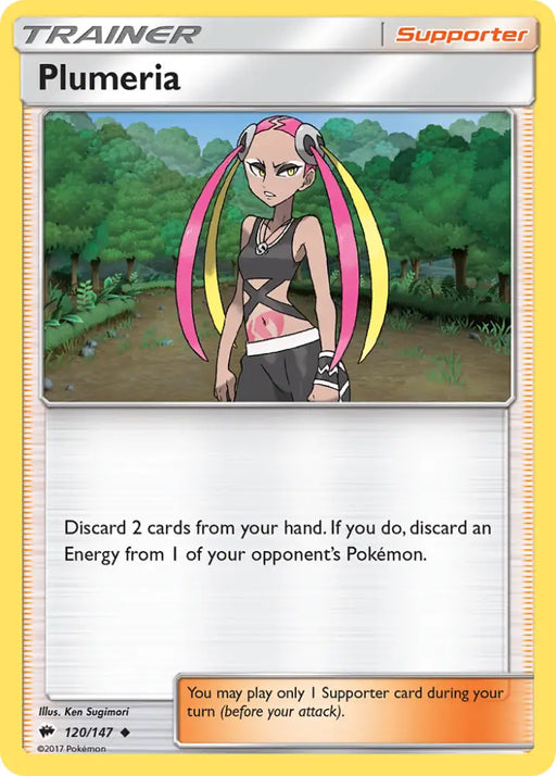 Plumeria (120/147) [Sun & Moon: Burning Shadows] - Pokemon Single