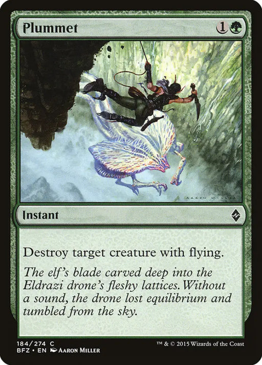 Plummet [Battle for Zendikar] - MTG Single