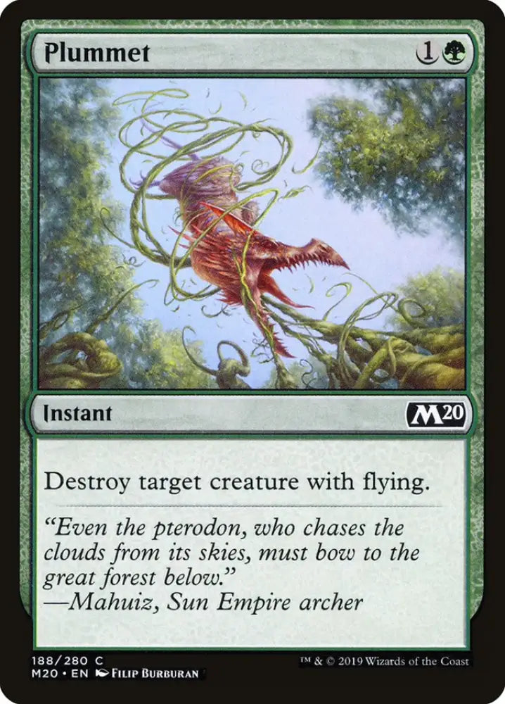 Plummet [Core Set 2020] - MTG Single