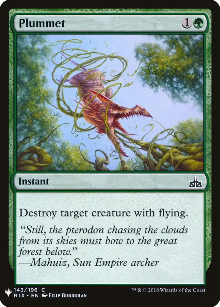 Plummet [Mystery Booster] - MTG Single