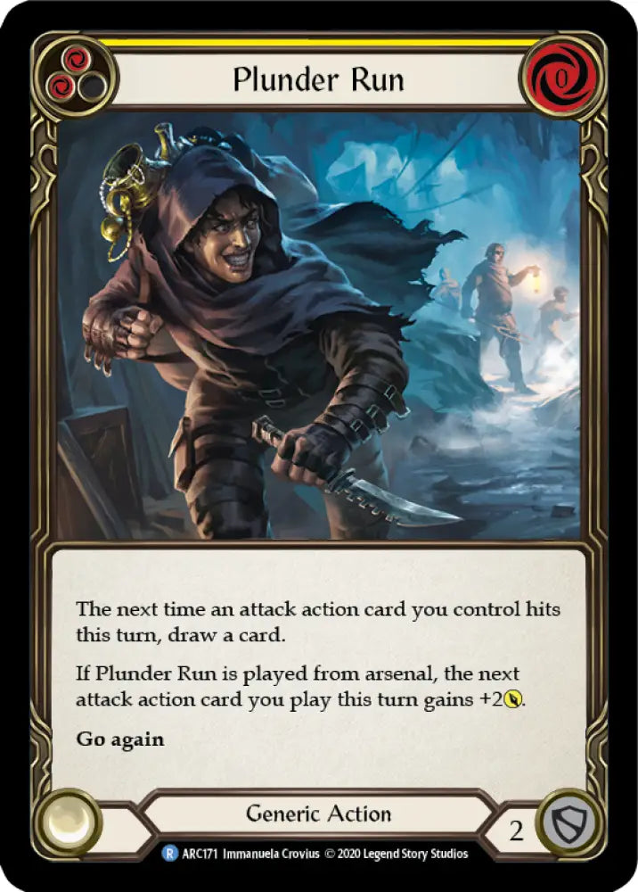 Plunder Run (Yellow) [Arcane Rising Unlimited] Unlimited Normal - Flesh And Blood Single