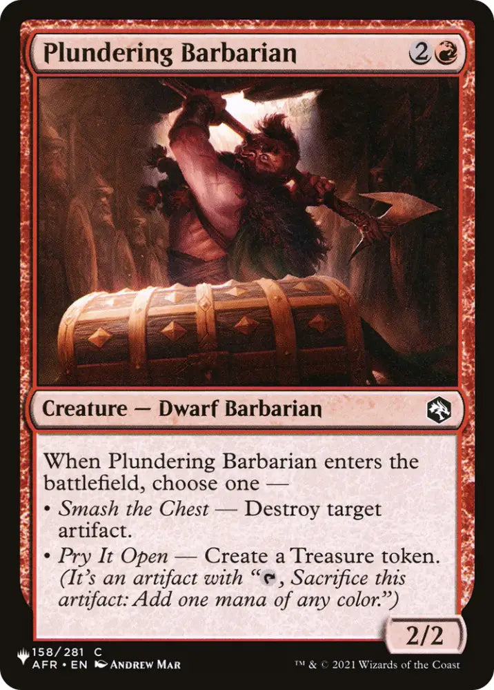 Plundering Barbarian [The List] - MTG Single