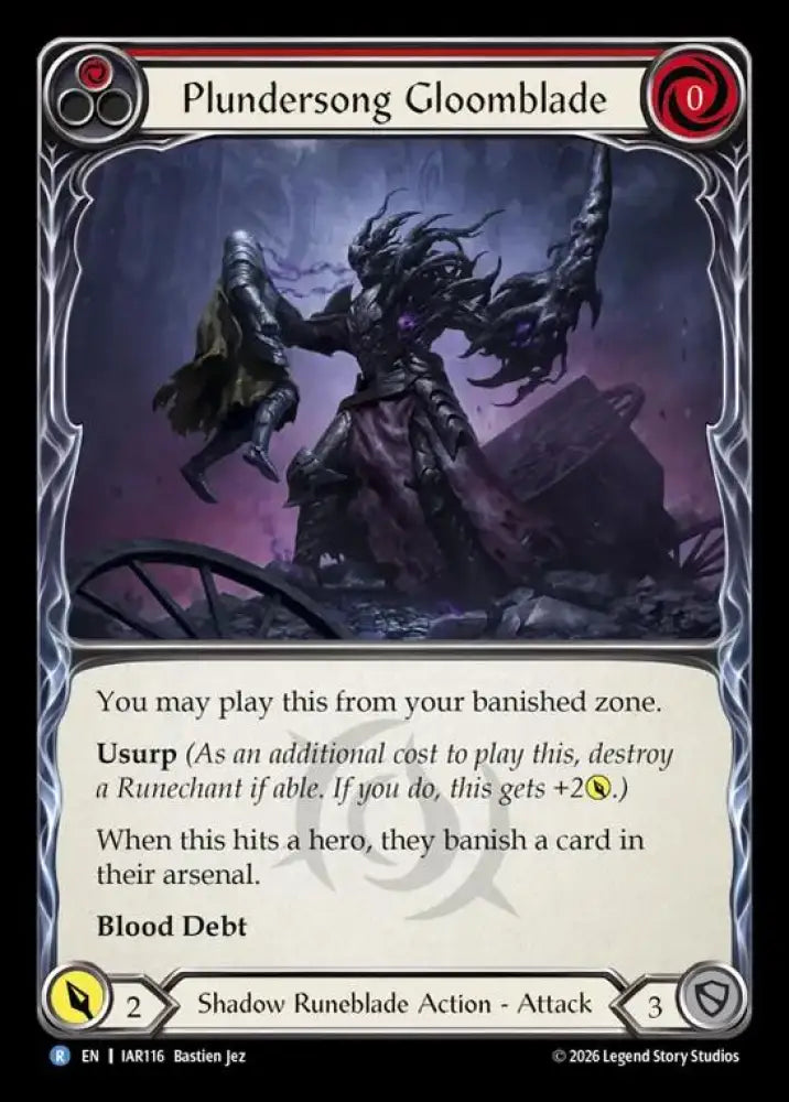 Plundersong Gloomblade (IAR116) [Usurp the Shadow Throne]