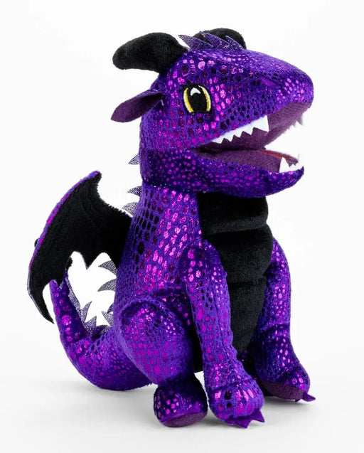 Plush Dice Bag Purple Dragon - D&D