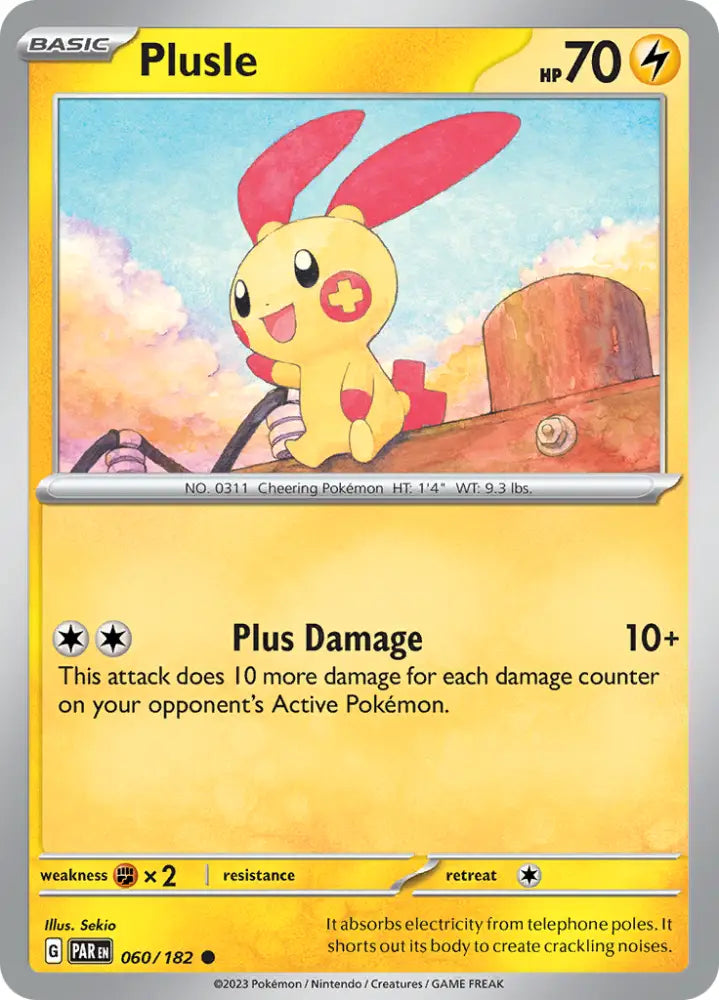 Plusle (060/182) [Scarlet & Violet: Paradox Rift] - Pokemon Single