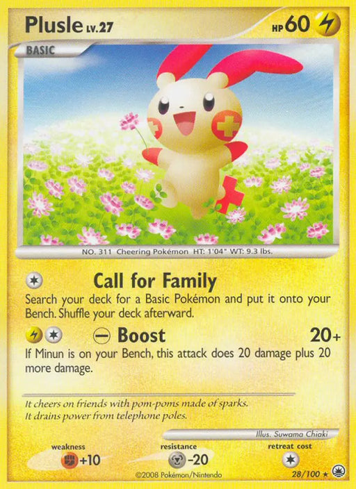 Plusle (28/100) [Diamond & Pearl: Majestic Dawn] - Pokemon Single