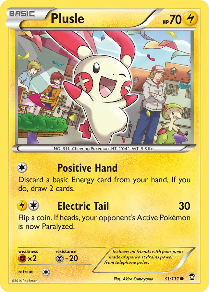 Plusle (31/111) [XY: Furious Fists] - Pokemon Single