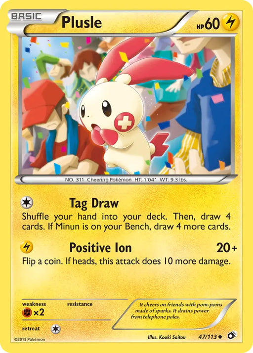Plusle (47/113) [Black & White: Legendary Treasures] - Pokemon Single