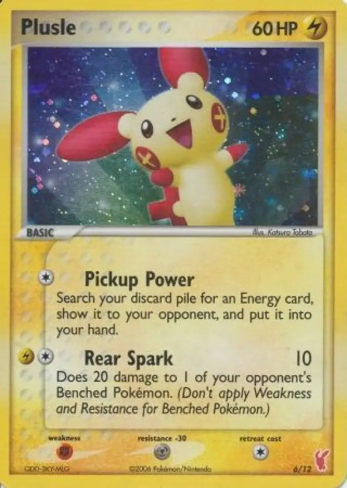 Plusle (6/12) [EX: Trainer Kit 2 - Plusle] - Pokemon Single