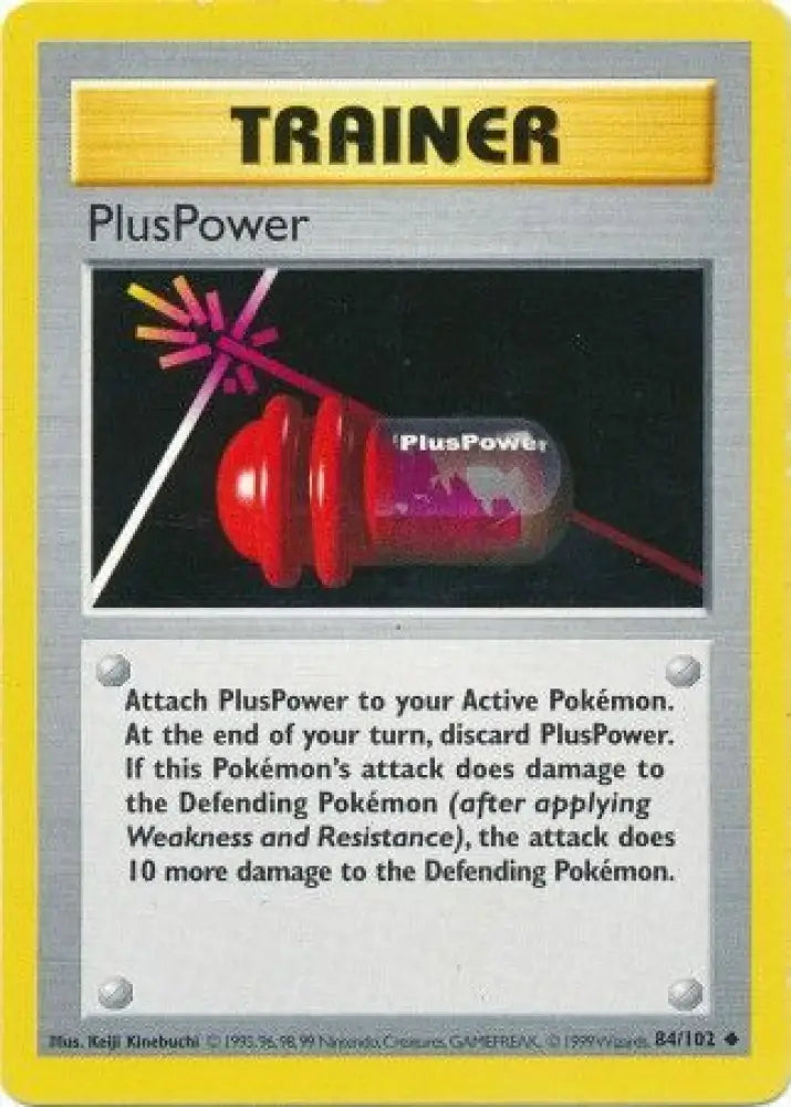PlusPower (84/102) [Base Set Shadowless Unlimited] - Pokemon Single