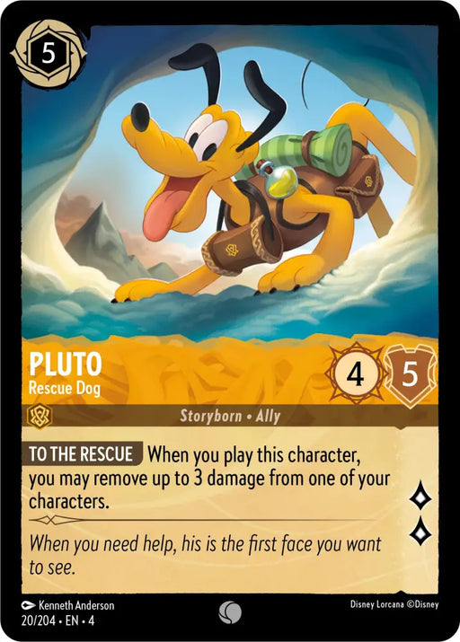 Pluto - Rescue Dog (20/204) [Ursula’s Return] - Lorcana Single