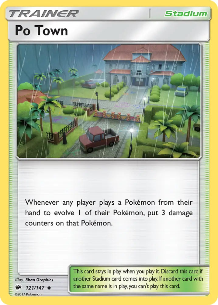 Po Town (121/147) [Sun & Moon: Burning Shadows] - Pokemon Single