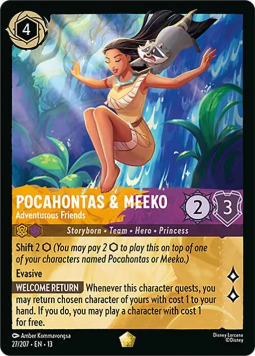 Pocahontas & Meeko - Adventurous Friends (27/204) [Attack of the Vine!]