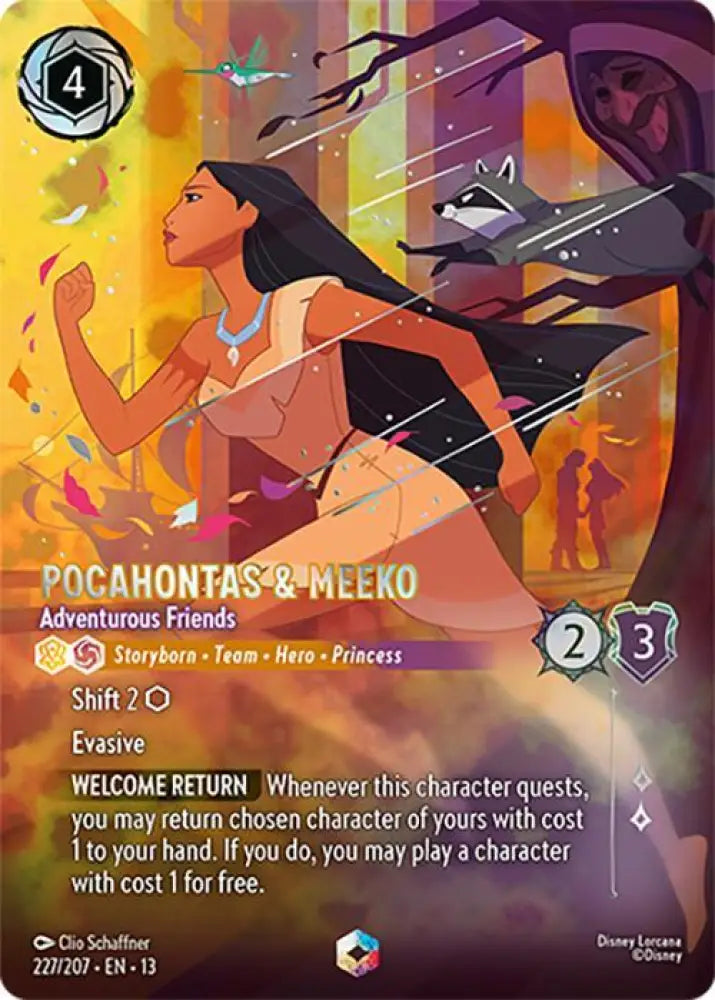 Pocahontas & Meeko - Adventurous Friends (Enchanted) (227/204) [Attack of the Vine!]