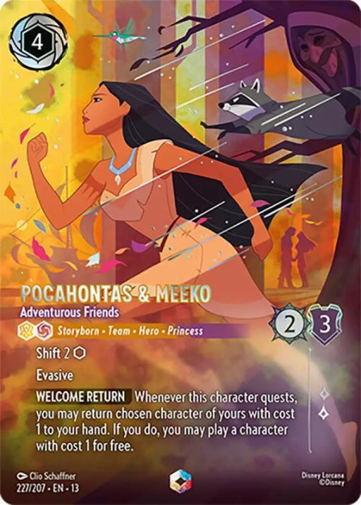 Pocahontas & Meeko - Adventurous Friends (Enchanted) (227/204) [Attack of the Vine!]