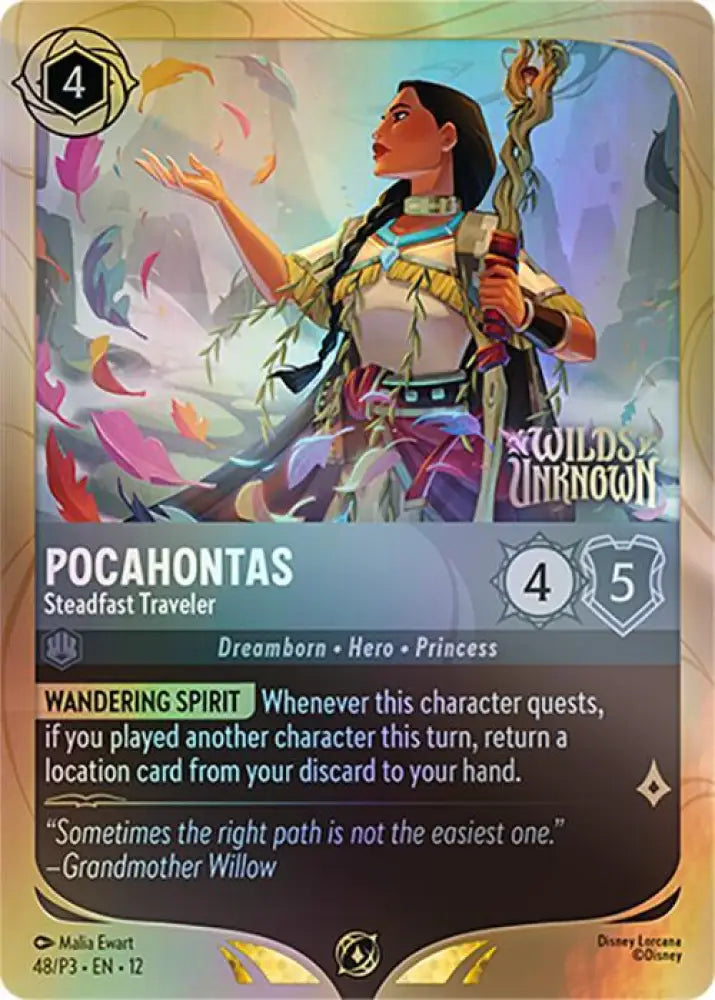 Pocahontas - Steadfast Traveler (48) [Disney Lorcana Promo Cards]