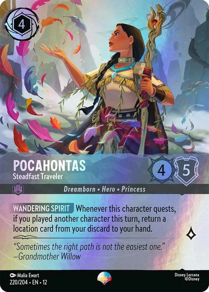 Pocahontas - Steadfast Traveler (Epic) (220/204) [Wilds Unknown]