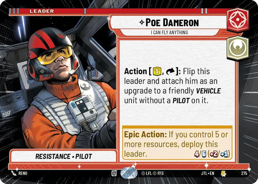 Poe Dameron - I Can Fly Anything (Hyperspace) (275) [Jump to Lightspeed] - Star Wars: Unlimited Single