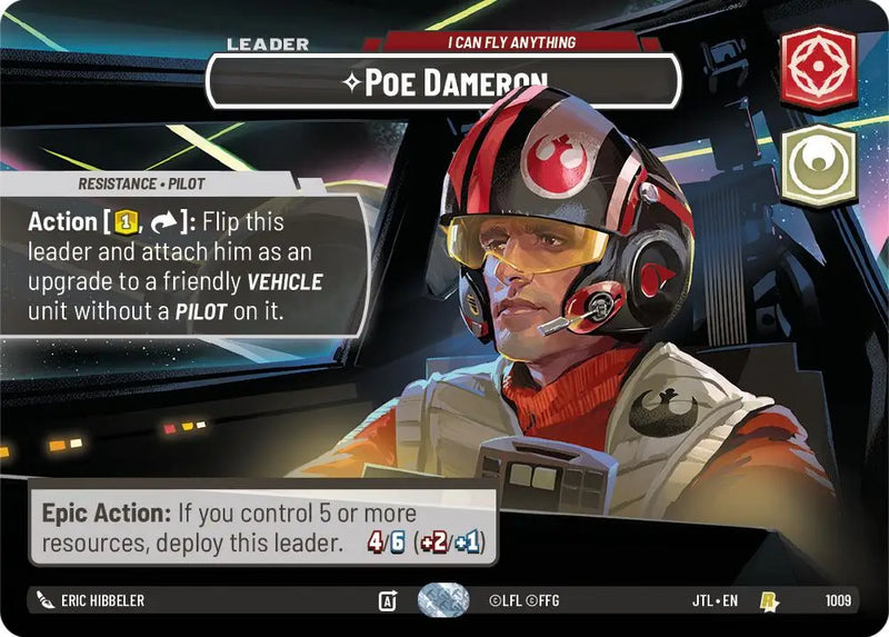Poe Dameron - I Can Fly Anything (Showcase) (1009) [Jump to Lightspeed] - Star Wars: Unlimited Single