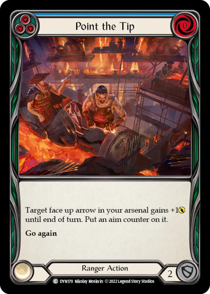 Point the Tip (Blue) [Dynasty] Rainbow Foil - Flesh And Blood Single
