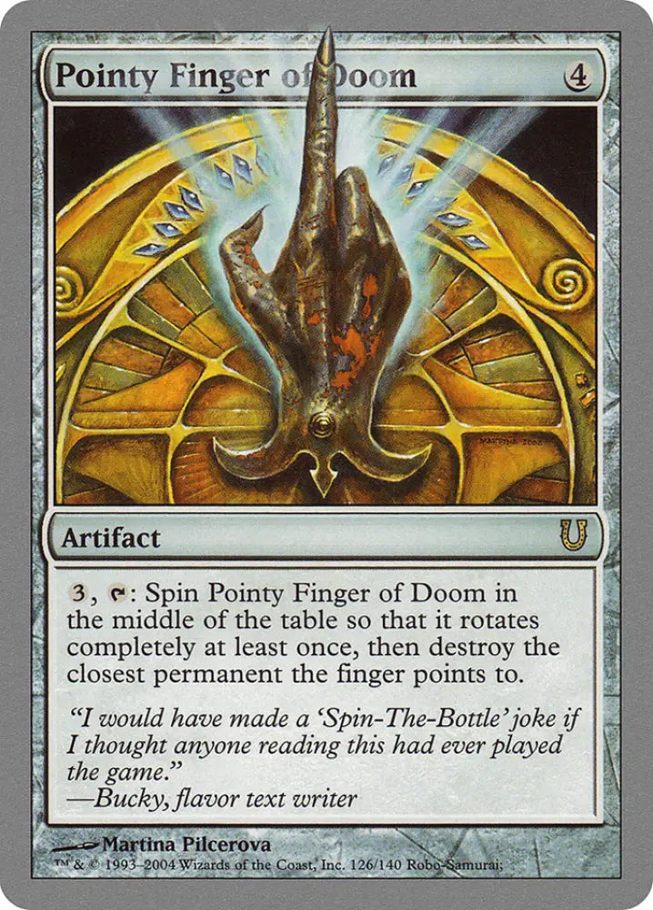 Pointy Finger of Doom [Unhinged] - MTG Single