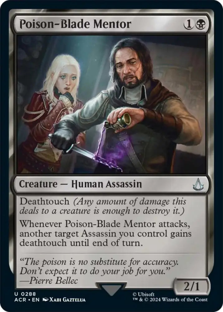 Poison-Blade Mentor [Assassin’s Creed] - MTG Single