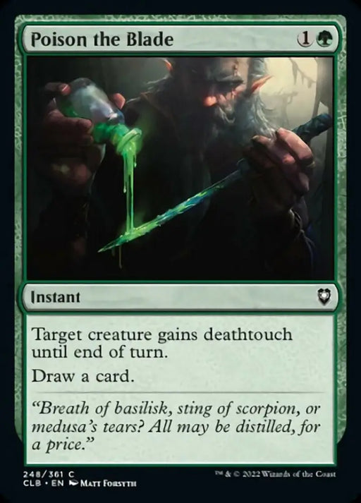 Poison the Blade [Commander Legends: Battle for Baldur’s Gate] - MTG Single