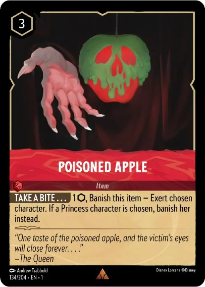Poisoned Apple (134/204) [The First Chapter] - Lorcana Single